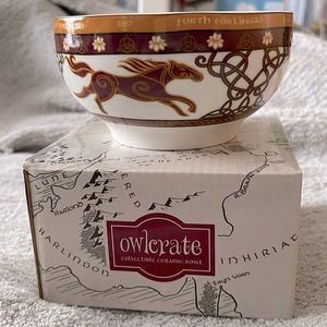 OwlCrate Lord of the Rings Collectible Ceramic Bowl